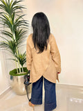 CROSS-BACK LINEN SHIRT
