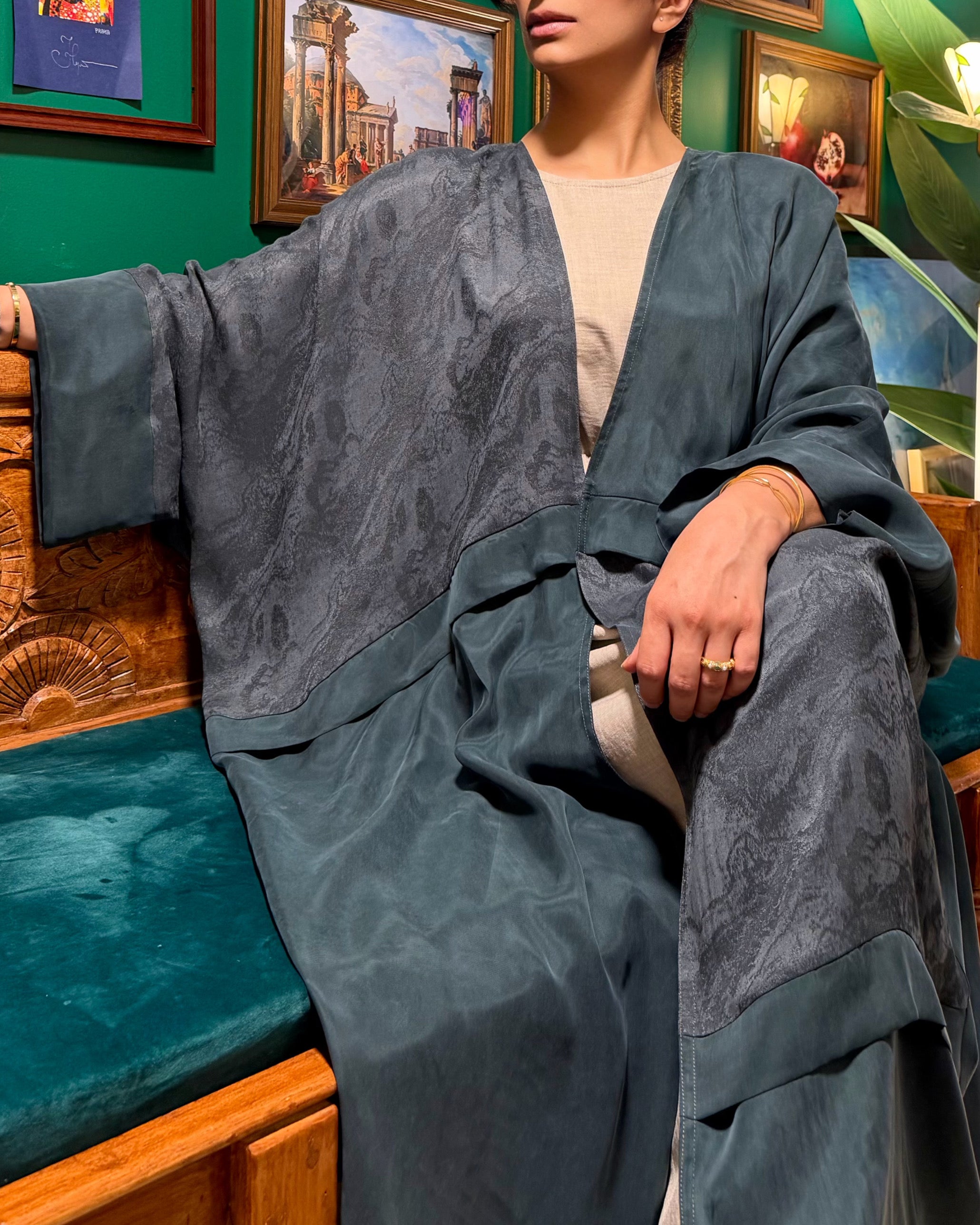 EMERALD JACQUARD ABAYA