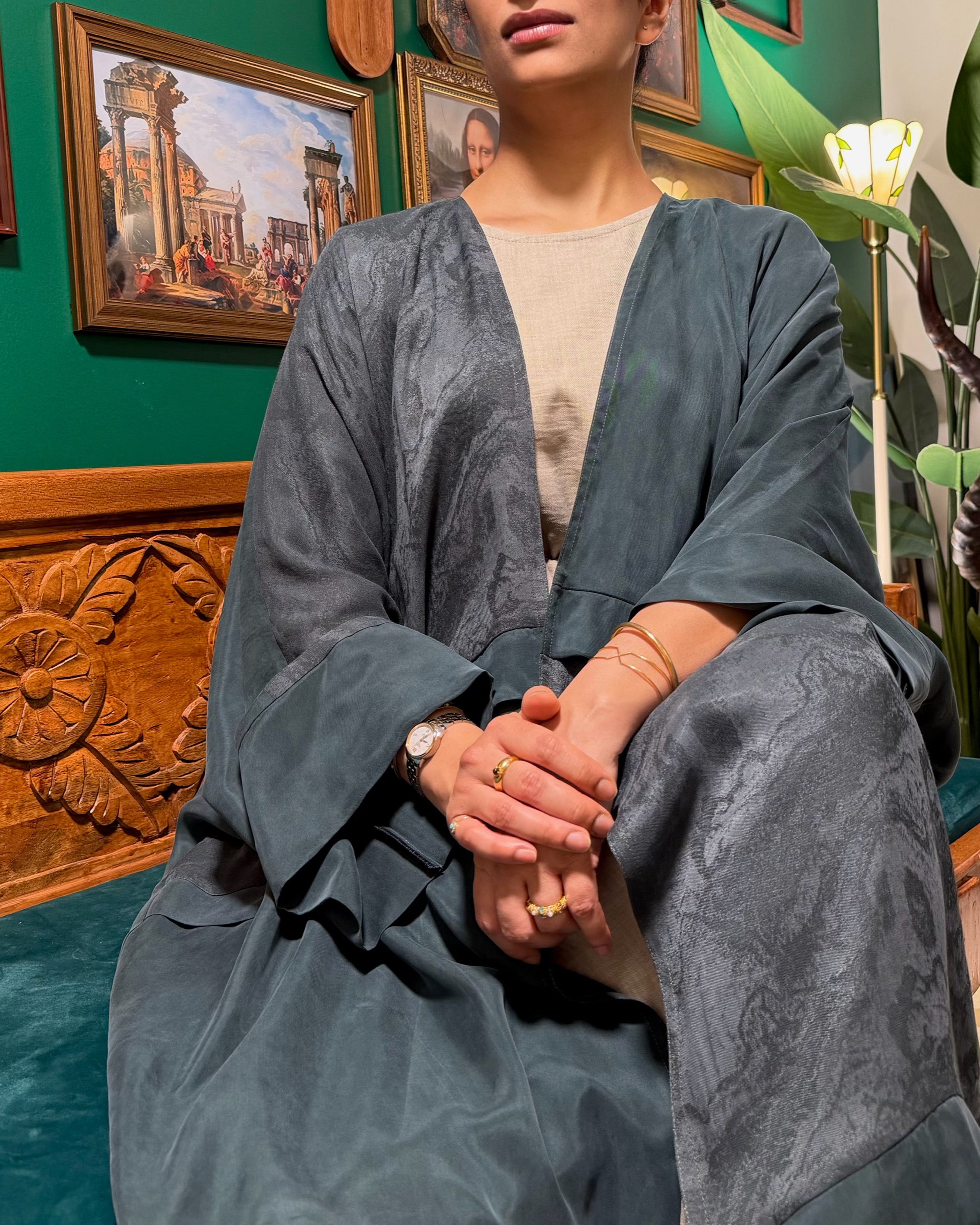 EMERALD JACQUARD ABAYA